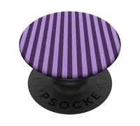 Dark and Light Purple Striped Preppy Vertical Stripes Girly PopSockets Adhesive PopGrip