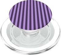 Dark and Light Purple Striped Preppy Vertical Stripes Girly PopSockets PopGrip for MagSafe