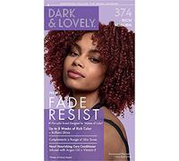 Dark and Lovely Fade Resist Permanent Hair Colour Hair Dye Up To 100 Percent Gray Coverage Brilliant Shine (Rich Auburn 374)