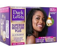 DARK AND LOVELY MOISTURE PLUS NO LYE RELAXER SUPER FOR COARSE HAIR 1 APPLICATION PACK OF 2