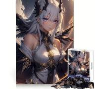Dark Angel Anime Girl Jigsaw Puzzle 1000 Piece for Adults Tension Relief FreeTime Game Playful Challenge (38x26cm)