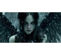 Dark Angel Diamond Art Kits Adults, DIY 5D Large Diamond Painting Fallen Angel Full Square Drill Crystal Art Kits 39.4x78.7 Inch, Embroidery Cross Stitch Canvas for Home Wall Decor Gifts (SQ677)