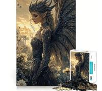 Dark Angel in Bloom 1000 Pieces Jigsaws Adults Puzzles Gifts Mind Workout Stress Less Home Activity Home Accent (50x75cm)