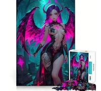 Dark Angel in Graveyard 1000 Piece Puzzle For Adults Mental Sharp Serene Game Home Activity Santa Surprise (38x52cm)