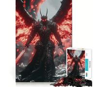 Dark Angel Warrior for Adults 1000 Piece Jigsaw Puzzle DownTime Game Indoor Play Fun Challenge Wall Accent (50x75cm)