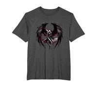 Dark Angel Warrior T-Shirt, Men's Big and Tall, Dark Heather Grey, 4X Tall