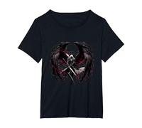 Dark Angel Warrior T-Shirt, Women's Plus, Black, 3X