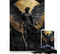 Dark Angel with Golden Sword Jigsaw 1000 Pieces for Teenagers Brain Exercise Clean Joint Home Activity Night Fun (50x75cm)