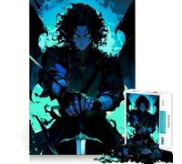 Dark Angel with Sword 1000 Piece Jigsaw Puzzle for Teenagers Logic Workout Pastime Game Home Play Unique Gift (50x75cm)