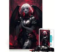 Dark Angel with Wings 1000 Piece Jigsaws for Adults Stress Free Nice Thick Happy Challenge Premium Gift (38x26cm)