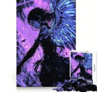 Dark Angel with Wings Jigsaw Puzzles for Adults 1000 Pieces Creative Play True Detail Real Challenge Art Decor (38x26cm)