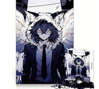 Dark Anime Character with Wings Jigsaw Puzzles for Adults 1000 Piece Mindful Game Clean Cut Happy Challenge Birthday Present (38x26cm)