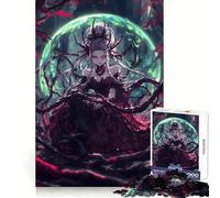 Dark Anime Queen Jigsaw Puzzles1000 Pieces Leisure Game Smooth Connection Fun Activity Night Activity (38x52cm)