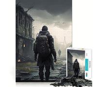 Dark Apocalypse Puzzles for Adults 1000 Puzzles Memory Build Smooth Connection Home Enjoyable Home Art (38x52cm)