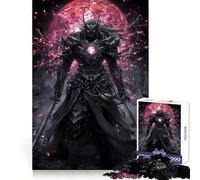 Dark Armored Samurai with Red Orb 1000 Piece Jigsaws for Teenagers Casual Game Creative Play Fun Activity Home Accent (38x26cm)