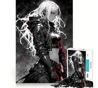 Dark Assassin 1000 Piece Jigsaw Puzzles for Adults Jigsaw Brain Think Pastime Game Real Challenge Xmas Santa Gift (38x26cm)