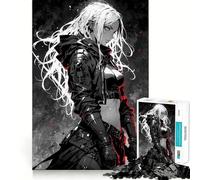 Dark Assassin 1000 Pieces Puzzles for Adults Recall Enhancer Tight Cut Pattern Assemble Night Game (50x75cm)