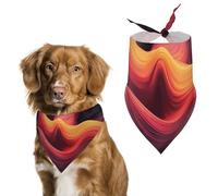 Dark Background Dog Bandana Triangle Dog Scarf Washable Polyester Dog Bibs Cute Pet Bandana for Medium Large Dogs Puppy and Cats