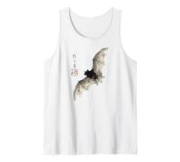 Dark Bat Japanese Ink Wash Traditional Asian Art Tank Top