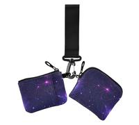 Dark Bat Vampire Web Moon Dual Wristlet Wallets for Women Thin Flat Coin Purse Wallet Bag with Zipper Coin Pocket for Lady 2 Packs, Dark bat vampire web moon, One Size, Casual