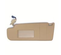 Dark Beige Left Sun Visor With Makeup Mirror For Beetle For Golf For Jetta MK4 For Passat B5 For Skoda Superb 1998-2013 Auto Parts
