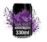Dark Berry Sugar Free 330ml - Bold Fruity Flavour, No Sugar, Sparkling Soft Drink - Summer Treat (08 Cans)