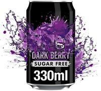 Dark Berry Sugar Free 330ml - Bold Fruity Flavour, No Sugar, Sparkling Soft Drink - Summer Treat (24 Cans)