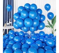 Dark Blue 12 Inch Balloons, 60 Pcs Matte Royal Persian Blue Latex for Garland, Birthday Party Decorations, Helium Boys Gender Reveal Graduation