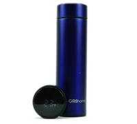 LED Display Smart Water Bottle Vacuum Insulated Flask 500ml Stainless Steel Thermal Cup with Digital Temperature Display (Dark Blue)