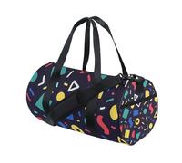 Dark Blue Abstract Shape Large Capacity Travel Duffel Bag Workout Weekender Bag