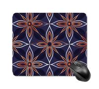 Dark Blue and Brown Mouse Pad Square Mice Mat Waterproof Computer Mousepad with Non-Slip Rubber Base Wireless Mice Pad for Laptop Office Home Personalized Gaming Mousepad 25 * 30cm