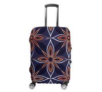 Dark Blue And Brown Suitcase Covers Luggage Protector - Travel Elastic Baggage Case Protective, Washable Anti-scratch Large Suit Case Cover for Suitcases Fits 19-32 Inch Luggages, white, Small, Flower