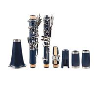Dark Blue Bb Tone 17 Keys Clarinet Woodwind Instruments With Mouthpiece Reeds Carry Case Clarinet for Beginner