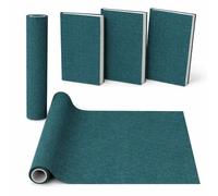 Dark Blue Bookbinding Linen Fabric 57" x 17.3" for DIY Book Covers, Archival Grade Thick Backing, Durable Fray-Resistant Cloth for Wedding Albums, Scrapbooks & Custom Binding, Multi-Color Options