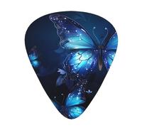 Dark Blue Butterflies Print Guitar Pick Comfortable Feel, Clear Sound, Multiple Thicknesses For Varied Tones