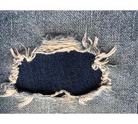 Dark Blue Denim Stretch Jean Patches Super Strong Iron On- by Holey Patches (Assorted Sizes) (1-5" x 8")