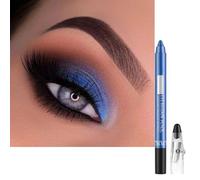 Dark Blue Eyeshadow Stick, Metallic Color Crayon Creamy Eye Shadow, Soft Glitter Eyeshadows, Starry Blue Eye Shadow Pen Pencil, WaterProof Eyeliner Eye Makeup Gifts