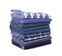 Dark Blue Fat Quarter Bundle (DK.BL.10FQ) by Mixed Designers for Southern Fabric