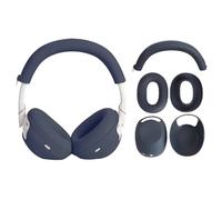 (Dark Blue) For Sony WH-1000XM6 Silicone Case Set with Headband Cover Headphone Protective Earpads Caps