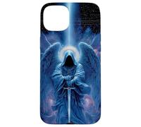 Dark Blue Hooded Arc Angel Archangel Case for iPhone 15 Plus