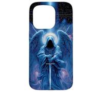 Dark Blue Hooded Arc Angel Archangel Case for iPhone 15 Pro