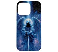 Dark Blue Hooded Arc Angel Archangel Case for iPhone 15 Pro Max