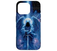 Dark Blue Hooded Arc Angel Archangel Case for iPhone 16 Pro