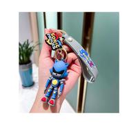 (Dark Blue) Knuckles Sonic the Hedgehog Sega Keyring Keychain Cute Cartoon Pendant Bag Charm