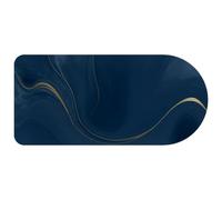 Dark Blue marble Mouse Pad with Ergonomic 29.1x13.8 Inch, Thick 2 mm Anti-Slip Rubber Extended Computer Mat, Large Gaming Mouse Pad for Laptop, Office & Home, Color346