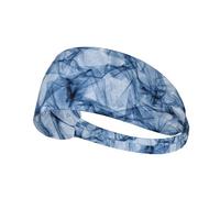 Dark Blue Marble Printing Double-Sided,Unisex Elastic Sports Headband,Ideal As A Gift For Sports-Loving Friends,Family