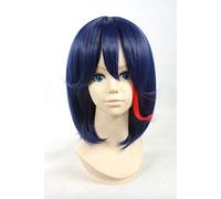 Dark Blue Medium Straight Wig Kill Matoi Ryuuko for Halloween Party Cosplay Wigs (Disposable)