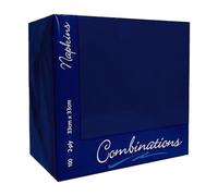 Combinations Napkin 330mm x 330mm Navy Blue (100 Pack)