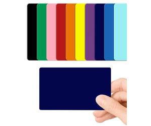 Dark Blue Navy Blank PVC Cards Plastic - Pack of 100 by CKB LTD 760 Micron Standard CR80 ID Credit Card Size 86 x 54mm - Printable for ID Card Printers (Dark Blue Gloss)