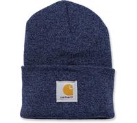 (Dark Blue/Navy, One Size) Carhartt Mens A18 Stretchable Rib Knit Acrylic Watch Beanie Hat